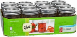 MASON JAR BALL 12PK 1/2PT