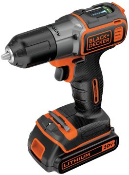 B&D DRILL/DRIVER CORDLESS 20V