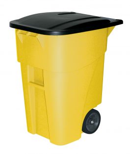 RUBB 50GAL/W-LID & WHELLS