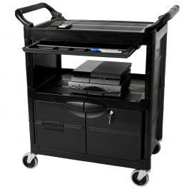 RUBB 3457 SERVICE CART BLK