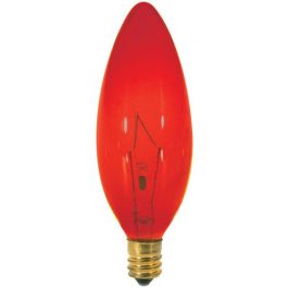 BULBS TORPEDO 25W RED, S3219