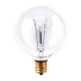 BULBS 60W G16-1/2 CLEAR MED.BS