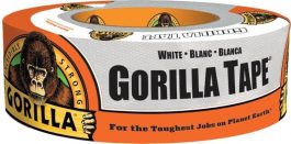 GORILLA DUCT TAPE WHT 2"X30YD.