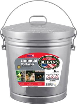 TRASH CAN 6 GAL GALVANIZED