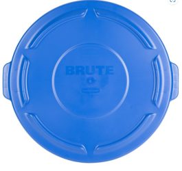 RUBB 32GAL LID BLUE