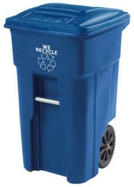 TOTER 32GL TRASHCAN W/WHEELS