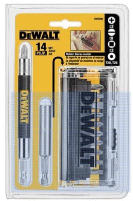 DEWALT BIT SET W/HOLDER 14PC.