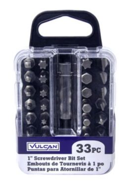 SCREWDRIVER BIT SET 33 PC
