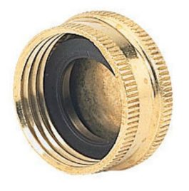 HOSE CAP W/WASHER BRASS 2PK