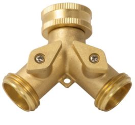 HOSE CONNECTOR Y BRASS