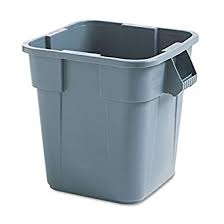 RUBB 28GAL SQUARE CAN