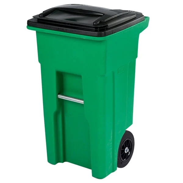TOTER 32GAL ORGANICS W/2WHEELS