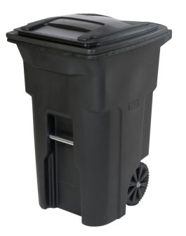 TOTER 64GAL TRASHCAN W/2WHEELS